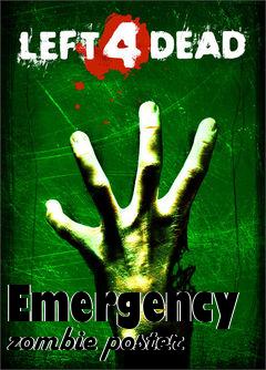 Box art for Emergency zombie poster