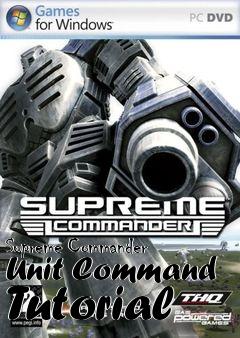Box art for Supreme Commander Unit Command Tutorial