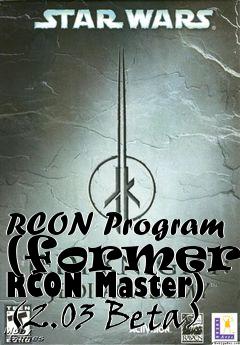 Box art for RCON Program (formerly RCON Master) (2.03 Beta)