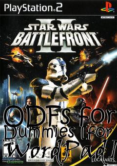 Box art for ODFs for Dummies [for WordPad]