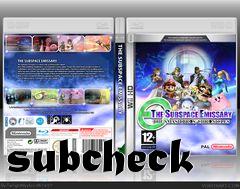Box art for subcheck