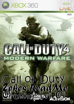 Box art for Call of Duty Zekes ReadMe Creator (v1.0)