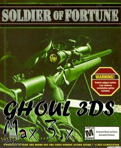 Box art for GHOUL 3DS Max 3.x