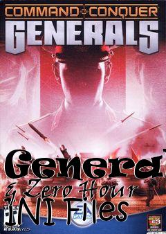 Box art for Generals & Zero Hour INI Files