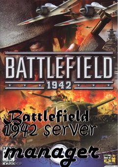 Box art for Battlefield 1942 server manager