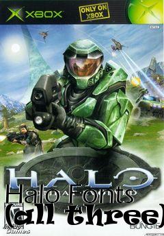 Box art for Halo Fonts (all three)