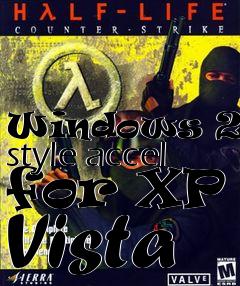 Box art for Windows 2000 style accel for XP & Vista