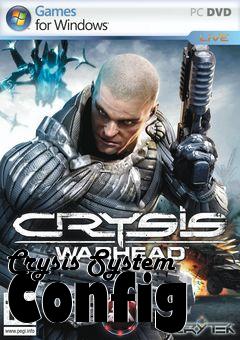 Box art for Crysis System Config