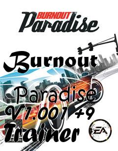 Box art for Burnout
            Paradise V1.001 +9 Trainer