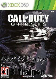 Box art for Call
Of Duty: Ghosts V1.3 +13 Trainer