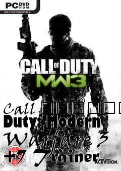 Box art for Call
						Of Duty: Modern Warfare 3 +7 Trainer