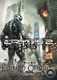 Box art for Crysis
            2: Maximum Edition Origin V1.9 +5 Trainer