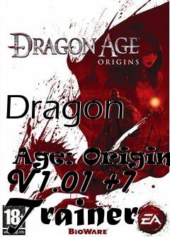 Box art for Dragon
            Age: Origins V1.01 +7 Trainer