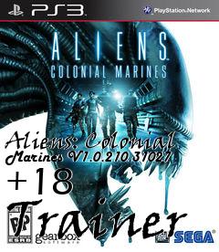Box art for Aliens:
Colonial Marines V1.0.210.31027 +18  Trainer