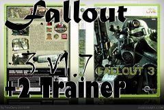 Box art for Fallout
            3 V1.7 +2 Trainer