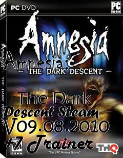 Box art for Amnesia:
            The Dark Descent Steam V09.08.2010 +7 Trainer