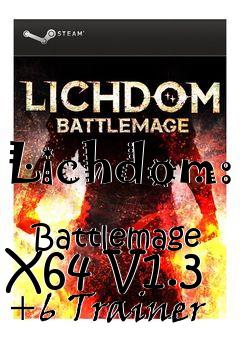 Box art for Lichdom:
            Battlemage X64 V1.3 +6 Trainer