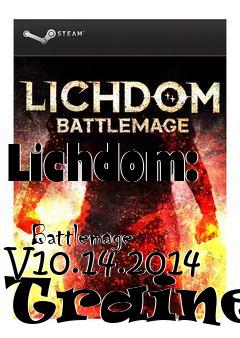 Box art for Lichdom:
            Battlemage V10.14.2014 Trainer