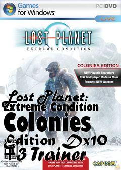 Box art for Lost
Planet: Extreme Condition Colonies Edition Dx10 +3 Trainer