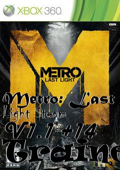 Box art for Metro:
Last Light Steam V1.1 +14 Trainer