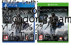 Box art for Middle
Earth: Shadow Of Mordor Steam V1.0.1636.29 +4 Trainer