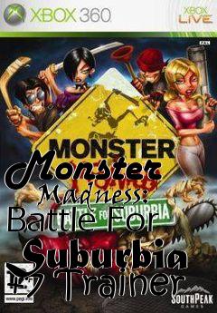 Box art for Monster
      Madness: Battle For Suburbia +7 Trainer