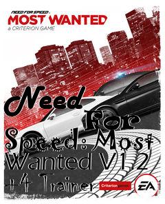 Box art for Need
            For Speed: Most Wanted V1.2 +4 Trainer