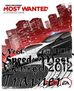 Box art for Need
								For Speed: Most Wanted 2012 Trainer