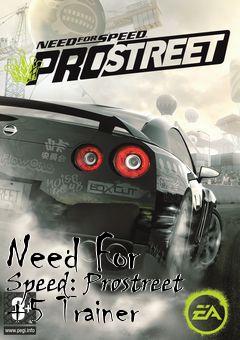 Box art for Need
For Speed: Prostreet +5 Trainer