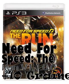 Box art for Need
For Speed: The Run V1.1.0.0 +10 Trainer