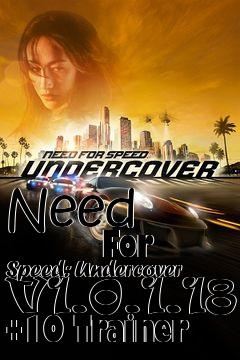Box art for Need
            For Speed: Undercover V1.0.1.18 +10 Trainer