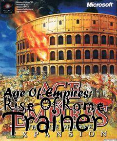 Box art for Age
Of Empires: Rise Of Rome Trainer