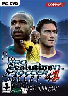 Box art for Pro
      Evolution Soccer 4 +5 Trainer