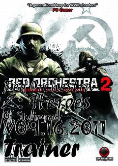 Box art for Red
Orchestra 2: Heroes Of Stalingrad V09.16.2011 Trainer