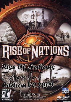 Box art for Rise
Of Nations Extended Edition V0.2009 +12 Trainer