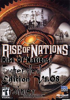 Box art for Rise
Of Nations: Extended Edition V1.08 Trainer