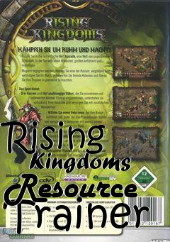 Box art for Rising
      Kingdoms Resource Trainer