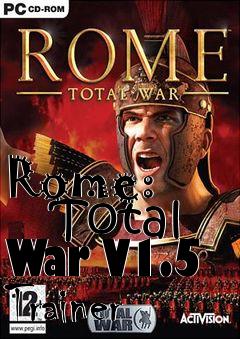 Box art for Rome:
      Total War V1.5 Trainer