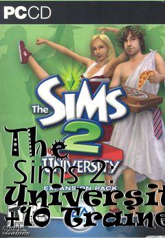 Box art for The
      Sims 2: University +10 Trainer