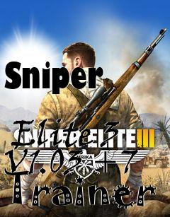 Box art for Sniper
            Elite 3 V1.03 +7 Trainer