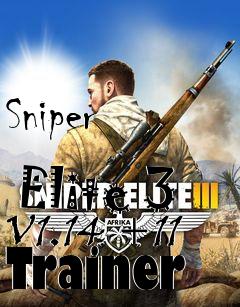 Box art for Sniper
            Elite 3 V1.14 +11 Trainer