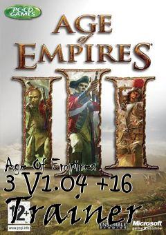 Box art for Age
Of Empires 3 V1.04 +16 Trainer