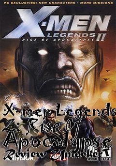 Box art for X-men
Legends 2: Rise Of Apocalypse Review Unlocker