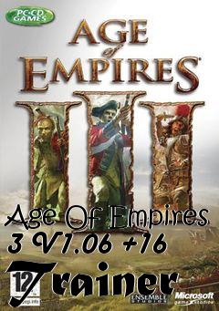 Box art for Age
Of Empires 3 V1.06 +16 Trainer