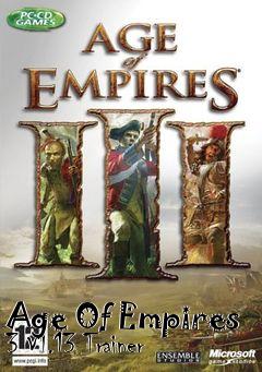 Box art for Age
Of Empires 3 V1.13 Trainer