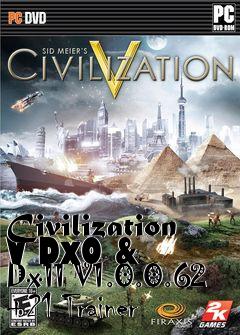 Box art for Civilization
V Dx0 & Dx11 V1.0.0.62 +21 Trainer