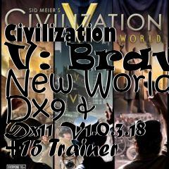 Box art for Civilization
V: Brave New World Dx9 & Dx11 V1.0.3.18 +15 Trainer