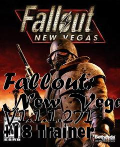 Box art for Fallout:
New Vegas V1.1.1.271 +18 Trainer