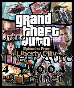 Box art for Grand
            Theft Auto 4 V1.0.0.4 +9 Trainer