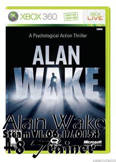 Box art for Alan
Wake Steam V1.06.17.0154 +8 Trainer